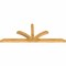Ekena Millwork Richland Rough Sawn Timber Gable Bracket, Western Red Cedar, 96"W x 36"H x 4"D x 4"F, 9/12 Pitch GBW096X36X0404RIC00RWR - alternate 5